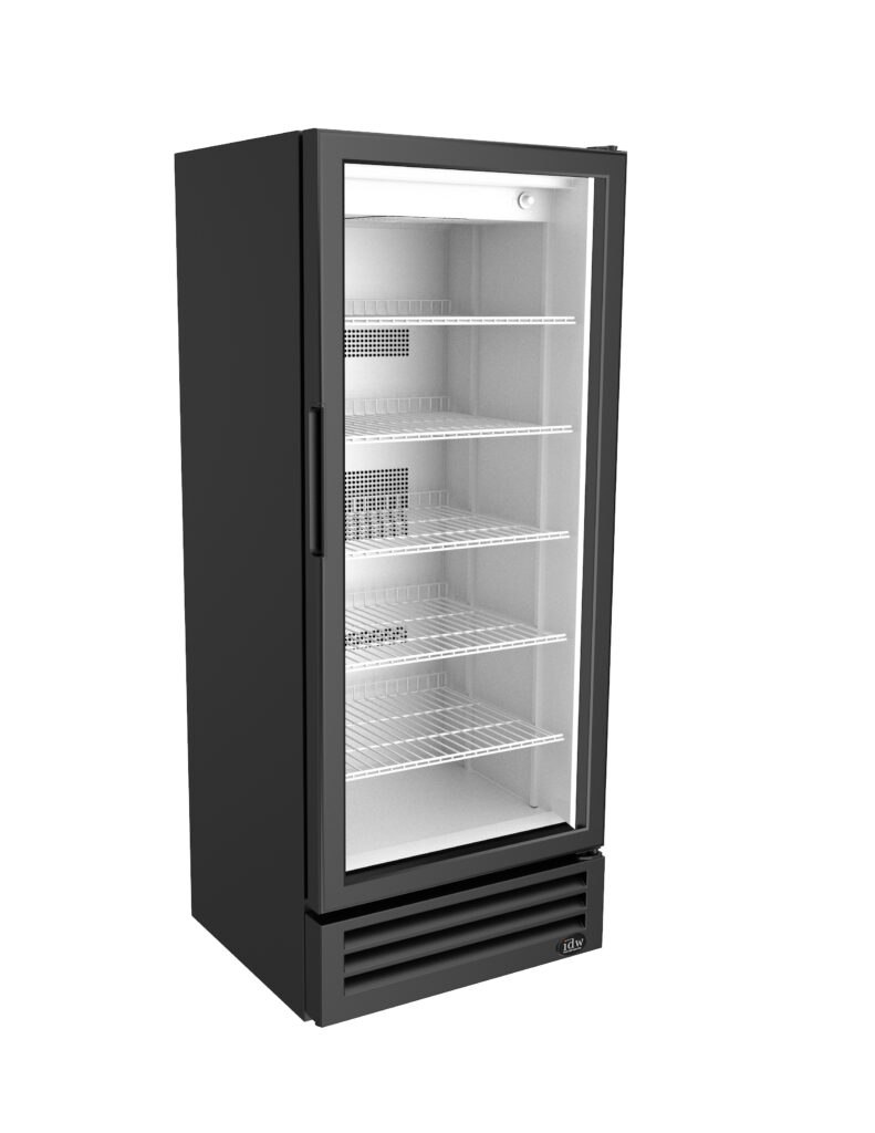IDW G-12SI-N-3-3-4-B-5 — Reach-In Refrigerator with 1 Glass Door, 25"W x 24"D x 63"H, 11.4 cu ft