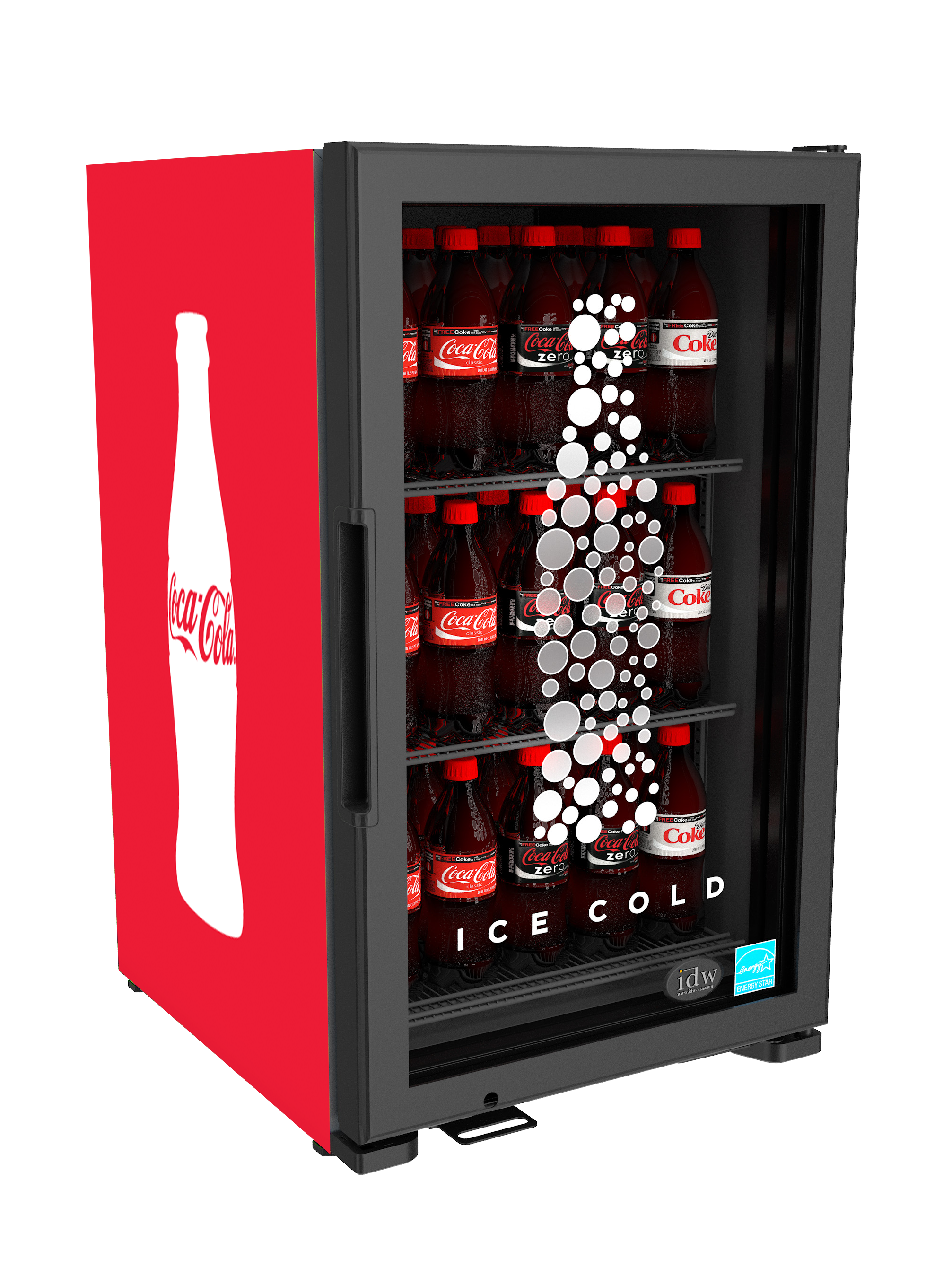 Por fin llegó el refrigerador de Coca-Cola a la tiendita 