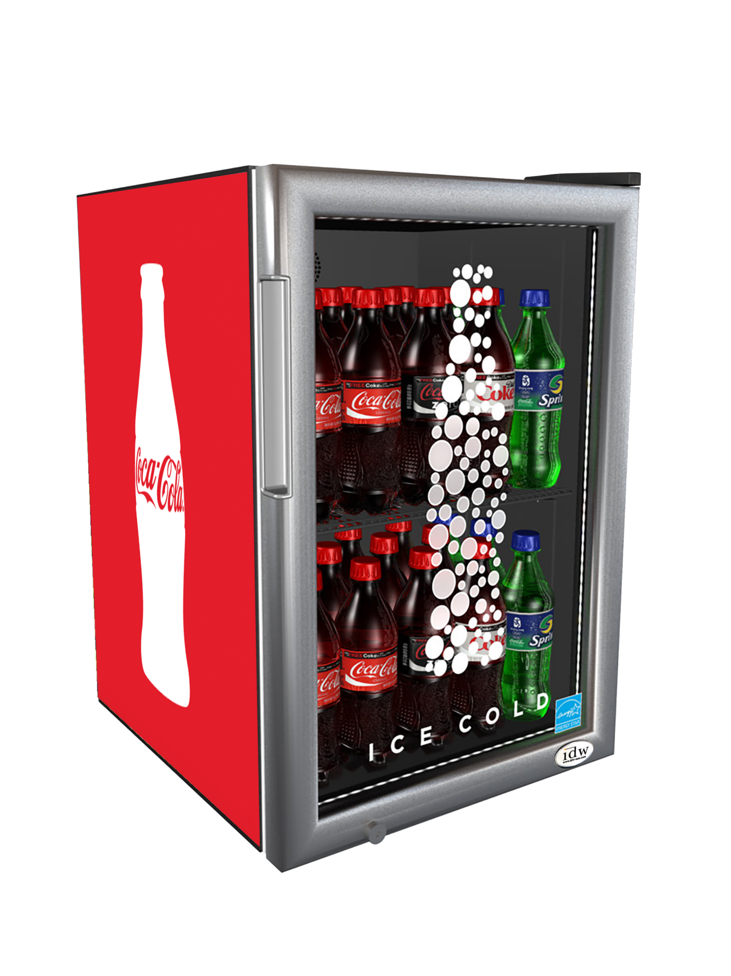 Commercial clearance coke cooler